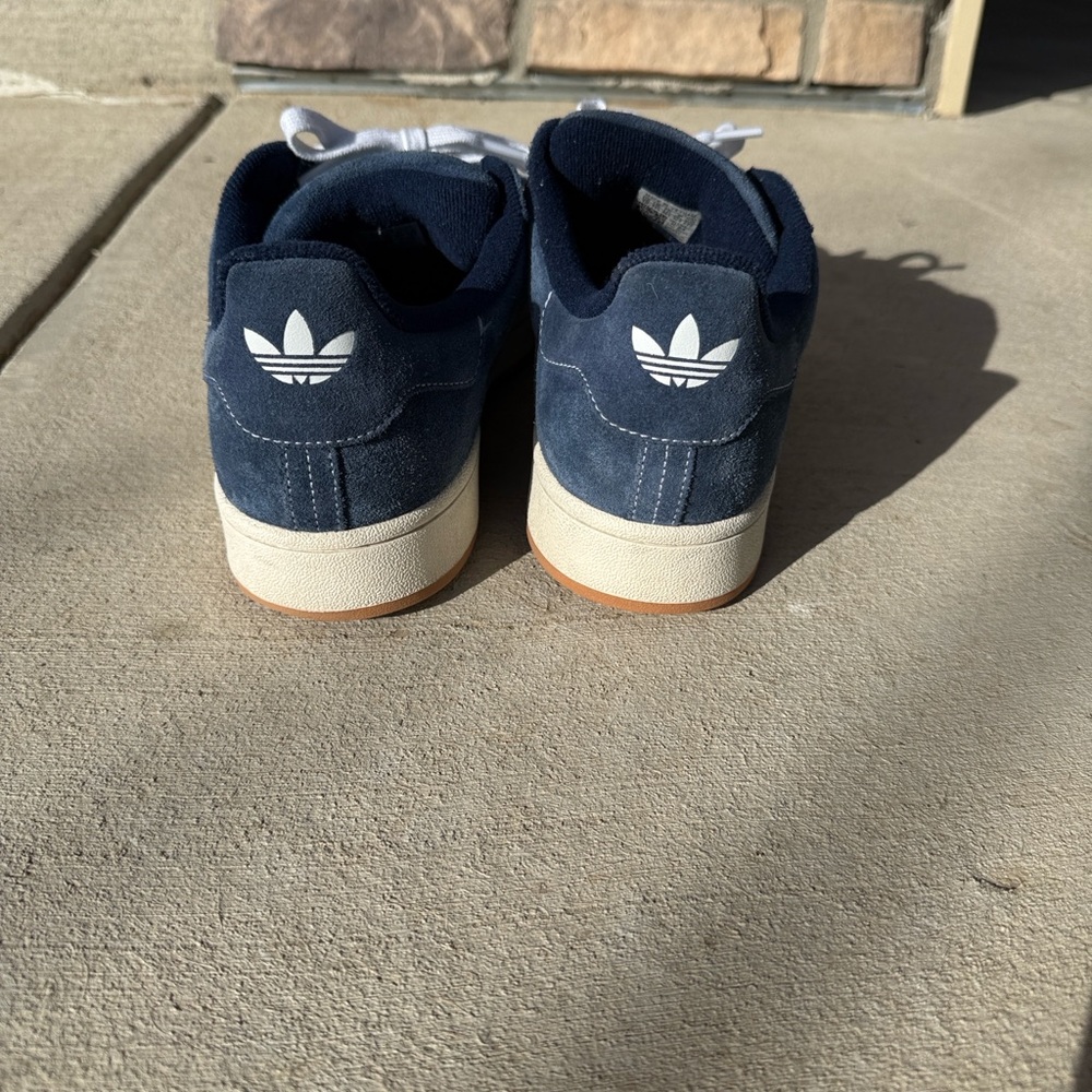 Adidas Dark Blue Sneakers with White Accents - Picture 3 of 7